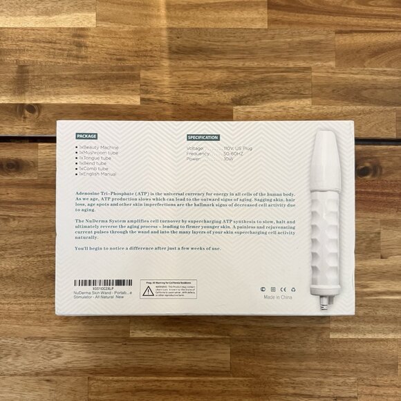 NuDerma Portable Handheld Skin Therapy Wand Machine w/Neon Skincare NIB - Picture 5 of 16